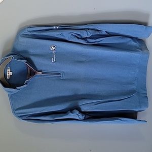 Peter Millar Men's "Crooked Stick" Long Sleeved Zip Pullover